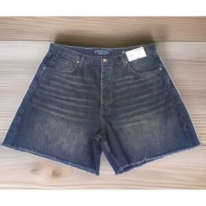 Arizona Jeans Hi Rise Short Shorts Plus Size 21 Distressed Button fly